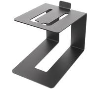 HOMSFOU Support D’Enceinte Métallique pour Haut-parleurs de Bureau, Support Noir Stable pour Enceintes de Bibliothèque, Pieds Adaptés aux Enceintes Monitoring et Home Studio, Usage Salon