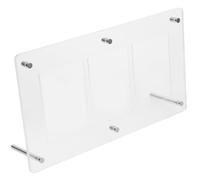 HOMSFOU Support de Cartes de Baseball Rigide en Plastique Présentoir à 3 Compartiments pour Cartes de Sport et Jeux de Société Cadre D'affichage Compact pour Bureau et Rangement