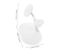 HOMSFOU Support de Charge Magnétique sans Fil Station de Recharge Bureau pour Téléphone Écouteurs et Montre Support et Polyvalent pour Usage Domestique et Professionnel