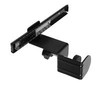 HOMSFOU Support de Clavier Extensible pour Bureau avec Rail Coulissant Ajustable Plateau Clavier Souris Sous Bureau de Supports Pliables pour Extension de Surface de Travail Ergonomique