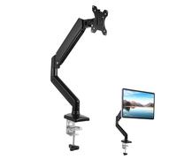 HOMSFOU Support De Moniteur Réglable avec Ressort à Bras Articulé pour Écran Compatible Plupart Moniteurs Installation Facile Et Stabilité Améliorée