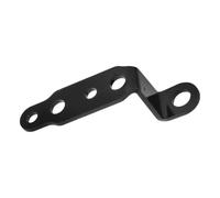HOMSFOU Support D'extension pour Moto Support de Rétroviseur de Moto en Aluminium Noir, Réglable, Installation Facile, pour Scooter et Vélo Électrique, Bricolage Éclairage LED