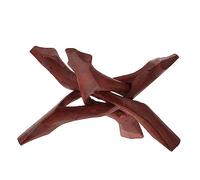 HOMSFOU Support En Coquille D'ormeau Et Trépied En Bois Naturel De Serpent, Décoration De Bureau Et Maison, Multifonctionnel, Présent, Coloris Bois Clair, Usage Intérieur, Affichage Élégant