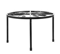 HOMSFOU Support en Fer pour Mangeoire à Poulets et Abreuvoir, Usage Intérieur et Extérieur, Accessoire Multifonction pour Poulailler, 1 Pièce