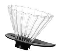 HOMSFOU Support Filtre à Café Réutilisable en Plastique Noir Compact Entonnoir à Café Petit Format à Usage Quotidien Accessoire Pratique Filtre Permanent Portable Améliore le