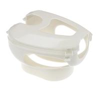 HOMSFOU Support Fixe pour Pigeons en Plastique Blanc Dispositif pour Remède Aviaires Cadre de Fixation pour Injection Outil Pratique pour Nourrir et Soigner Les Pigeons Fournitures