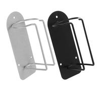 HOMSFOU Support Mural Organisateur Gain de Place en Acier Inoxydable 2 Pièces pour Tondeuse à Cheveux et Rasoir à Barbe pour Accessoires Coiffure