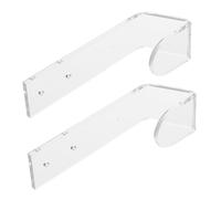 HOMSFOU Support Mural pour Clavier Mécanique en Acrylique 2 Pièces | Rangement Mural, Compatible Gaming et Travail, Optimisation de L’espace, pour Clavier Mécanique