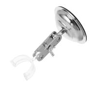 HOMSFOU Support pour Microscope à Loupe Support de Microscope Numérique USB Base Rotative 360° Métal Argenté Entretien Facile Laboratoire Bureau de Recherche