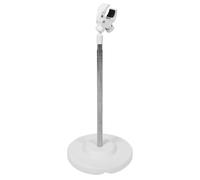 HOMSFOU Support pour Sèche-Cheveux Ajustable 110 CM Blanc Fixation Stable pour Séchage Poils D’Animaux, Adapté aux Propriétaires et Toiletteurs Professionnels