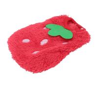 HOMSFOU Sweat à Capuche Chien Petit Taille 2s en Polaire Chaude Rouge Fraise, Vêtement D’Hiver Léger pour Petits Animaux de Compagnie, Costume Confortable pour Lapin, Cochon D’Inde