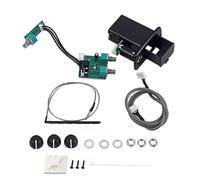 HOMSFOU Système de Préampli Guitare Acoustique Noir Capteur Piézo et Égaliseur 3 Bandes, Commandes Rotatives pour Volume et Tonalité, Matériau Plastique et Métal