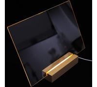 HOMSFOU Tableau Blanc de Bureau en Acrylique Transparent Effaçable à Sec Grand Format Léger et Portable Tableau D’Affichage pour Maison et Bureau Support de Notes Réutilisable