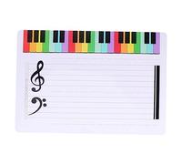 HOMSFOU Tableau Blanc de Portée Musicale Portable Petite Taille Effaçable Réinscriptible Surface Lisse pour Pratique Pédagogique et Entraînement Musical Scolaire