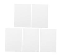 HOMSFOU Tableaux de Peinture en Coton 5 Pcs Panneaux Vierges Blancs pour Acrylique Huile et Aquarelle pour Artistes Débutants en Création Artistique en Extérieur