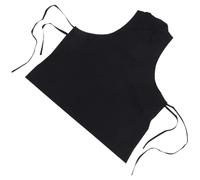 HOMSFOU Tablier à Bretelles Protection Professionnelle en Tissu Noir Poches Design Unique et Créatif pour Coiffeur pour Salon de Coiffure et Café