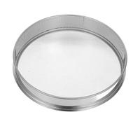 HOMSFOU Tamis de Jardin en Acier Inoxydable 2 MM Tamis à Sol Rond 30 CM pour Tamiser la Terre Compost Potager