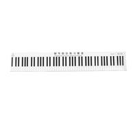 HOMSFOU Tapis d'Apprentissage pour Piano en PVC Résistant, Construction Silencieuse et Double Face, Conçu pour Débutants en Cours de Musique et Entraînement en Plein Air