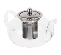 HOMSFOU Théière en Verre Borosilicate 800 Ml avec Infuseur Inox Résistant à Haute Température, Accessoire de Thé Pratique pour Maison et Bureau, Récipient à Thé Transparent pour Infusion