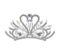 HOMSFOU Tiare pour Femme Couronne Cygne Blanche en Alliage Léger Solide, Bijou de Cheveux pour Mariage, Anniversaire et Scène - Peigne Latéral Élégant, Accessoire Féminin, 1 Pièce