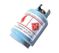 HOMSFOU Tirelire Créative de Bouteille de Gaz Factice, Grosse Taille Bleu, Pot à Argenté Décoratif pour Maison et Bureau, Tirelire Économie Originale, Présent Ludique et Pratique