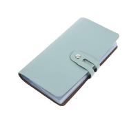 HOMSFOU Titulaire de la Carte de Visite Porte-Cartes pour Sac à Main Livre de Cartes de Visite classeur Pochette pour Carte de Visite Stockage de Cartes à Jouer PVC Vert Clair
