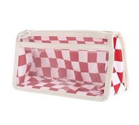 HOMSFOU Trousse à Crayons Portable Transparent à Motif Échiquier Grand Capacité pour Étudiants Artistes pour Rangement de Fournitures Scolaires Accessoires de Dessin