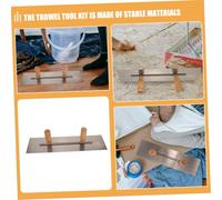 HOMSFOU Truelle à Plâtre Double Poignée pour Maçonnerie Taloche pour Enduit Spatule de Finition pour Lissage et Polissage des Murs