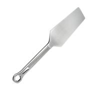 HOMSFOU Truelle Multifonction Acier Inoxydable pour Maçonnerie Spatule Grattoir et Outil de Nivellement avec Poignée Intégrée et Design de Clé