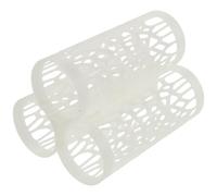 HOMSFOU Tunnel à Poissons Betta Blanc en Pla, Design Creux Trois | Ventouses Intégrées, Convient aux Petits Poissons, Usage Aquarium, Structure Lisse, Facile à Nettoyer
