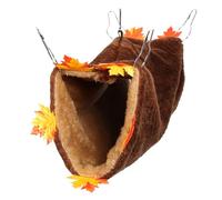 HOMSFOU Tunnel en Peluche pour Petits Animaux Hamac Tunnel Suspendu pour Hamster Chinchilla et Cobaye 40x15 Cm Accessoire de Couchage et Jeu Confortable pour Cage