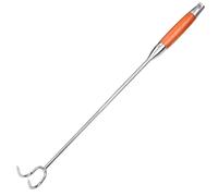 HOMSFOU Ustensile la Cuisine Inox, Crochet à Viande Manuel pour Barbecue et Restauration, Outil Indispensable pour Retourner Viande et Aliments