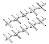 HOMSFOU Vanne D'aération pour Aquarium en Acier Inoxydable 10pcs Réglage du Débit d'air Compatible pour Tuyaux D'aquarium Accessoires
