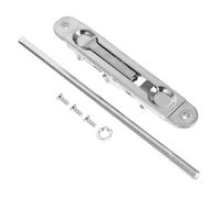 HOMSFOU Verrou de Porte Acier Inoxydable Pêne Dormant Encastré Robuste pour Porte Double Loquet Central à Contrôle Multiple Adapté Patio Sécurisée