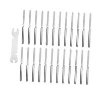 HOMSFOU Vis à Sertir Inox Pour Garde-corps De Terrasse - Kit 25 Pièces Vis De Reliure Filetée, Accessoires Hautement Résistants à La Corrosion, Pour Installation Intérieure Et Extérieure