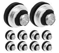 HOMSFOU Vis de Fixation Miniatures pour Disque Dur Lot de 10 Vis Métalliques Noires M3 Φ8 X 8,7 Mm Anti-vibration et Amortissement pour Mini-pc et Montage Informatique Usage Bureau