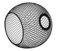 HOMSFOU Wire Lamp Shade Metal Hollow Out Pendant Cover Iron Mesh Lampshade For Dining Vintage Industrial Ceiling Light Guard Compatible With Various Bulbs