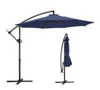HOMSHADE Parasol de terrasse déporté 10 pieds - Parasol de marché extérieur déporté suspendu pour terrasse de piscine et jardin