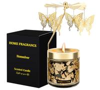 Homsolver Cadeaux d'anniversaire pour femmes, bougies d'anniversaire pour sœur, mère, grand mère, petite amie, décorations papillon uniques cadeaux pour femmes, Noir, taille unique