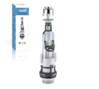 HOMSSY Mécanisme de chasse d'eau WC Start Stop universel D-126 - Valve de décharge interrompable ECO, économie d'eau, installation facile, compatible avec différentes bases de chasse d'eau