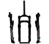 HOMSXPAC Fourche Avant de vélo de Neige à air 20 Pouces pour pneus Larges 4 Pouces, Accessoires de vélo, Frein à Disque, Blocage Rapide, débattement de 9 mm, 120 mm, 1800 g