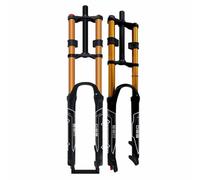 HOMSXPAC Fourche Avant VTT 26/27,5/29 Pouces, Double Commande d'épaulement, Suspension Descente, Tube Droit, Amortisseur ultraléger, réglage du Rebond