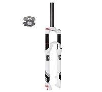 HOMSXPAC Fourche de Suspension Avant VTT 26/27,5/29 Pouces, Amortisseur à gaz ultraléger avec réglage du Rebond pour vélo