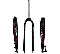HOMSXPAC Fourche de Suspension Rigide pour vélo de Montagne, Fourche Avant en Aluminium pour VTT 26, 27,5 et 29 Pouces, Accessoires pour Freins à Disque, Blocage Rapide 9 mm