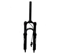 HOMSXPAC Fourche de VTT 20"/24" Avant 1-1/8" 9 mm QR 100 mm débattement Manuel à Distance (Commande linéaire, 24")