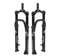 HOMSXPAC Fourche Fat Fork, pneus 26 Pouces 4,0", Suspension pneumatique pour vélo électrique, débattement de 100 mm, axe QR 9 mm, Freins à Disque HL/RL, Guidon Droit 1-1/8", idéal pour la p