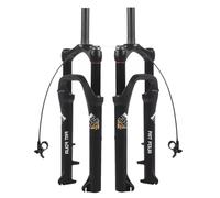 HOMSXPAC Fourche Fat Fork, pneus 26 Pouces 4,0", Suspension pneumatique pour vélo électrique, débattement de 100 mm, axe QR 9 mm, Freins à Disque HL/RL, Guidon Droit 1-1/8", idéal pour la p