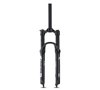 HOMSXPAC Fourche VTT 26/27,5/29 Pouces avec Freins à Disque, débattement de 120 mm, en Alliage d'aluminium, Blocage Manuel/à Distance, Cadre Droit/Conique (Couleur：Droit Manuel, ta