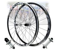 HOMSXPAC Paire de Roues de vélo de Route 700C, en Alliage d'aluminium, avec Freins V-Brake, roulements étanches, Jantes de 30 mm, Compatible avec Cassettes 7-12 Vitesses, Poids : 2150 g