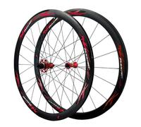 HOMSXPAC Paire de Roues de vélo de Route 700C, Freins V-Brake 40 mm, roulements étanches en Alliage d'aluminium, Rayons Ronds 24 Trous, compatibles avec Les Jantes Avant et arrière de vélos